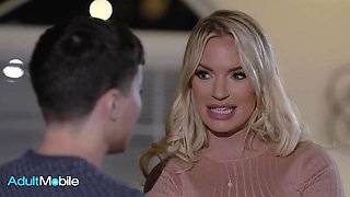 Hot Blonde MILF Rachael Cavalli Can't Get Enough Of Her Son-In-Law Ricky Spanish Monster Cock - Doggystyle