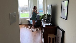 Caught Stealing Step Mom's Panties - She Stop