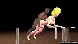 Android 18 Doggy Cheating Over Desk