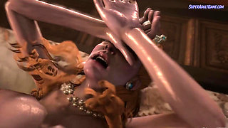 Redhead Queen and Her Futa Slave - She Gets Pounded Very Hard By A Massive Dick ( 3D Animated )