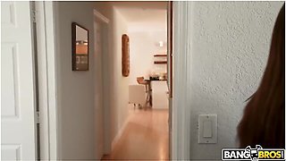 Santana Ayo Takes A Peep Of Jovan Jordans Dick In The Shower And Ends Up Riding It
