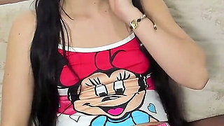 Innocent Teen Do Blowjob on Soft Cock Followed by Deepthroat Dildo X