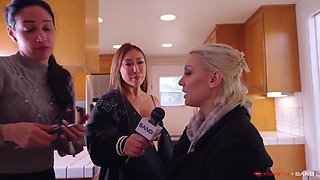 Nicole Doshi And Comic Ryan Pownall - Behind The - Nicol Taylor