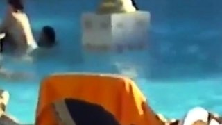 Daddies' Big Cocks Bulging in the Pool