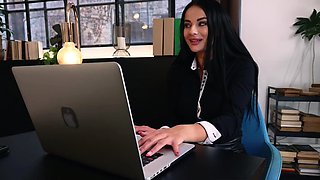 Dolly Diore And Maddy Black Are Doing Something During Work