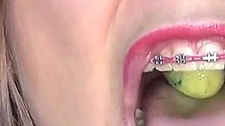 Impressive!! I Play and Swallow Huge Round Candies in the Shape of Melons