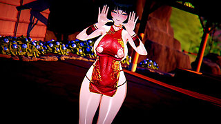 Featured Jane Do - Aoa Short Hair Costume Changes & Striptease, Succubus Police Uniform, Bunny Girl, Sexy Cheongsam