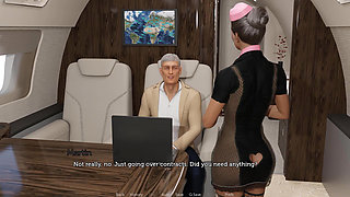 Tacos: Stewardess Cheats Her Hubby with the Pilot and Her Boss Pussy Double Penetration and Creampie on the Plane - Episode 59