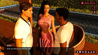 Whispers of Desire: Couples on Barbecue Party by the Pool - Episode 6