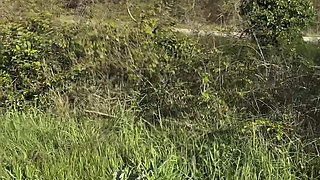 I Lose My Thong During an Outdoor Walk in a Latex Micro Dress