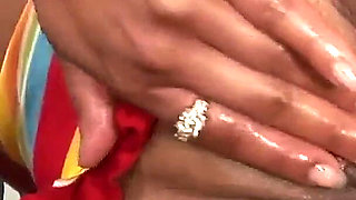 Dark skinned cheating Redhead with huge breasts and brunette hair is ready to get banged by a BBC