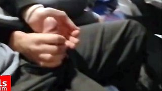 Public Handjob with Amateur Babe