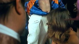 Vintage Italian MILF makes cum her boy
