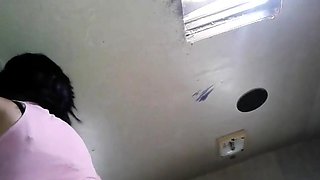 Mexican Hottie Does Squats at Home