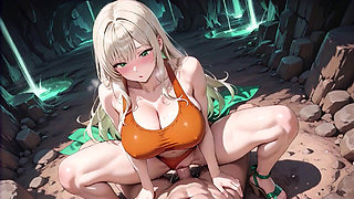 Horny Blonde Cave Goddess Multiple Wet Creampies Dripping Down