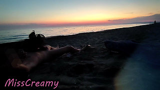 Dick Flash French Teacher MILF Risky Beach Blowjob Maspalomas Nude Beach Cumshot People