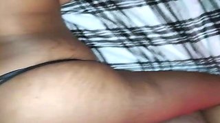Ebony sucks cock then gets pounded doggystyle epic cumshot