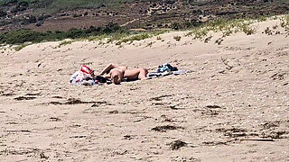 On the Beach a Stranger Masturbates While Looking at Me