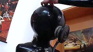 two women fetish latex asslicking and anal mff