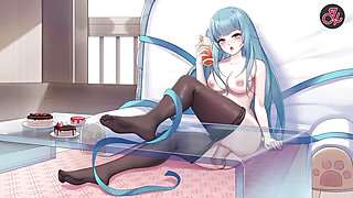 Fucked a Hot Girl in Pantyhose While Riding on a Train  Hentai Uncensored