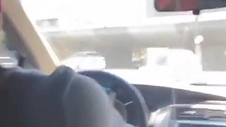 Married Woman Sucked Me with Her Husband at the Wheel