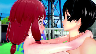 Dos tetonas hentai colegialas