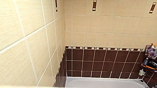 My Hot BBW Wife Masturbates in the Shower