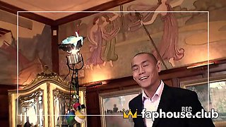 Pregnant bitch enjoys having her face decorated in big spunk - molten XXX porn!