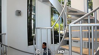 HD FantasyHD - Holly Michaels fumbles 2 boys turns into 3some