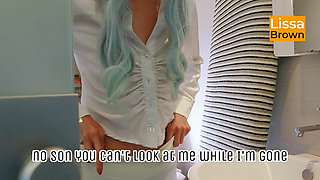 Stepmommy Wets Her Blouse and Yoga Pants in the Shower