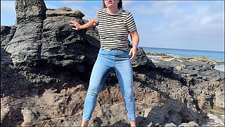 Another Beach Accident - Wet Jeans by the Shoreline