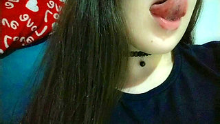 Just a cute student horny as fuck with her little mouth open read to drooling over your cock compilation from snapchat