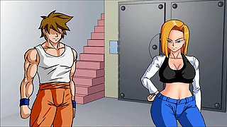Angry dragon, android 18, fucking cartoons