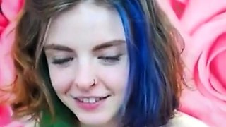 Emo 18-Year-Old With Tattoos Masturbates on Webcam