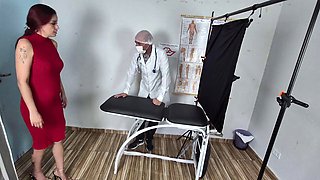 Fanny Squirtings Pussy Wrecked by Doctors Dildo and Big Cock