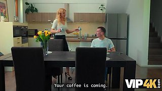 Hot MILF Cheats in Kitchen with Daughter's Boyfriend Big Cock - HD 1080p