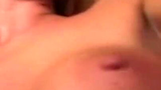 Dildo and cock double penetrated threesome
