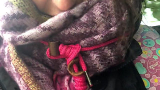 Flashing My Tit with Rock Hard Nip in Fucking Filthy Weather