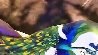 3D with Literary Talent Leaving Semen Next to the Stone Table