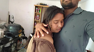 For the First Time, a Stepbrother Showed His Penis to His Elder Stepsister and Created a Romantic Mood by Kissing Her Lips