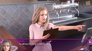 Donk, visual novel game, blonde teen