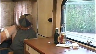 A Perverted Grandpa's Coming to Get His Balls Out of a Whore's Bus.