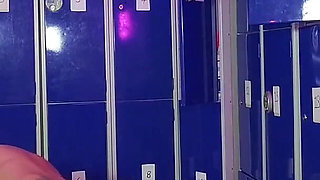 Lesbian party in gym's locker room