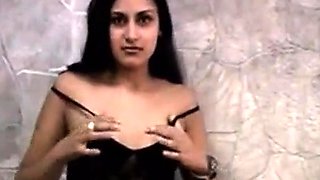 Indian MILF's Webcam Striptease