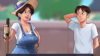 Summertime Saga - she love big cucumbers and i want to give her mine