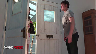 Lingerie clad naughty Satomi Usui teases Toys then gets fucked hard MILF