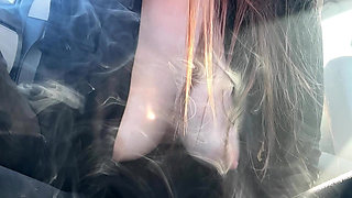 Italian Big Tits MILF Artemisia Love Hot Big Tits Close up Boobs Bouncing Play in the Car