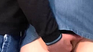 Stranger Touching my Panties Under Skirt - Public Dirty Hands