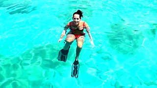 Nasty brunette babe in anal hardcore action