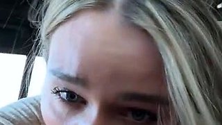 Ema Novak blowjob in the car